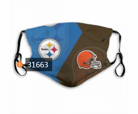 2020 NFL Pittsburgh Steelers 26056 Dust mask with filter